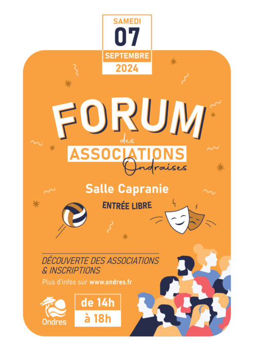 [Vie locale] Le forum des associations 2024, le samedi 07 septembre à Ondres !