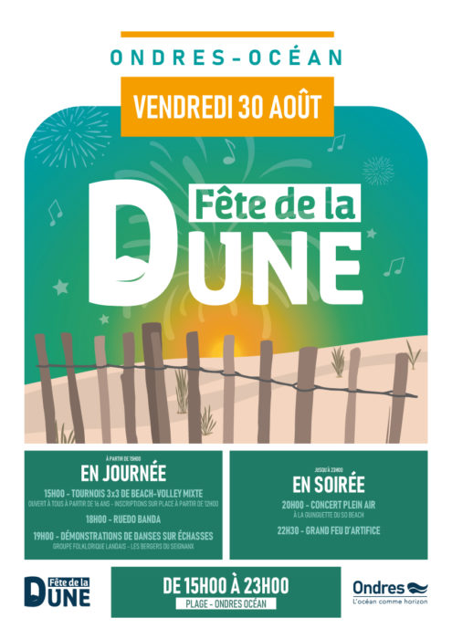 [Un été à Ondres] La Fête de la Dune, c’est le vendredi 30 août 2024 !