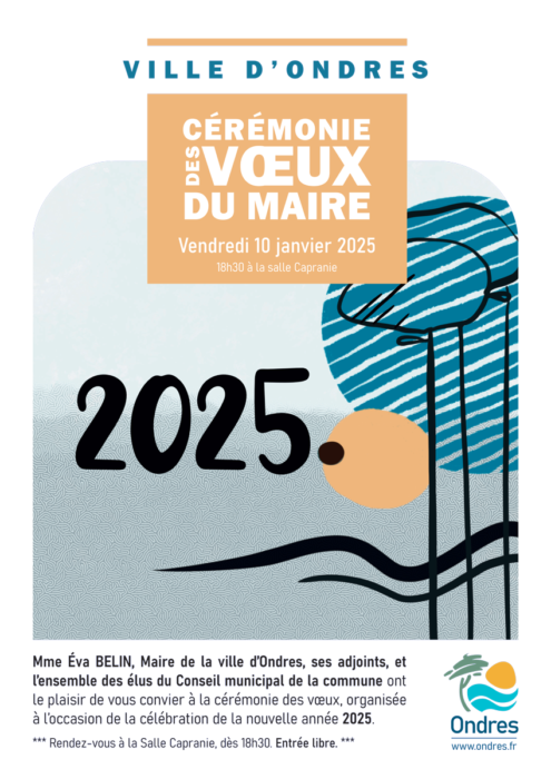 [2025] Invitation à la cérémonie des vœux du Maire