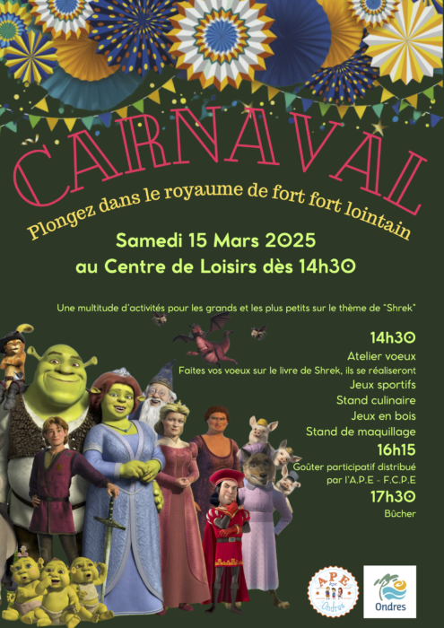 [Vie locale | Carnaval] Rendez-vous au carnaval du centre de loisirs de la Ville d’Ondres avec l’APE !